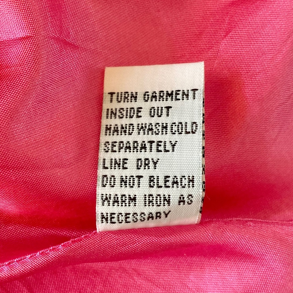 Appraisal women’s size 8 modest A-line midi-length hot pink high-waisted skirt - Picture 7 of 8